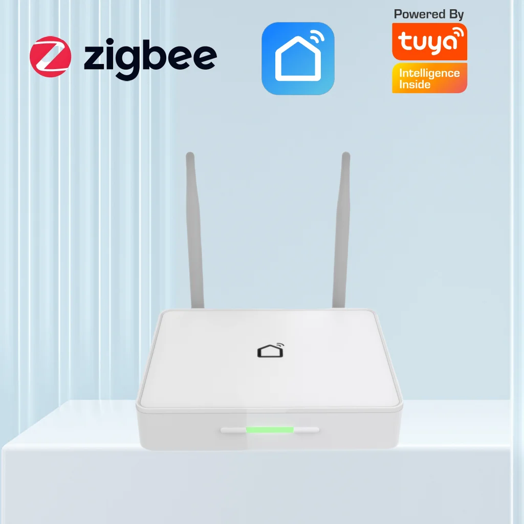 

Проводной шлюз Zigbee, проводной шлюз Tuya, улучшенная антенна, центр управления для устройств домашней автоматизации.