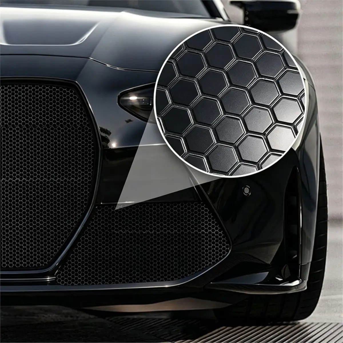 a16i]-universal-40-x13-car-grill-mesh-aluminum-alloy-automotive-grille-insert-bumper-honeycomb-hole-6mm-spacing-1mm-black