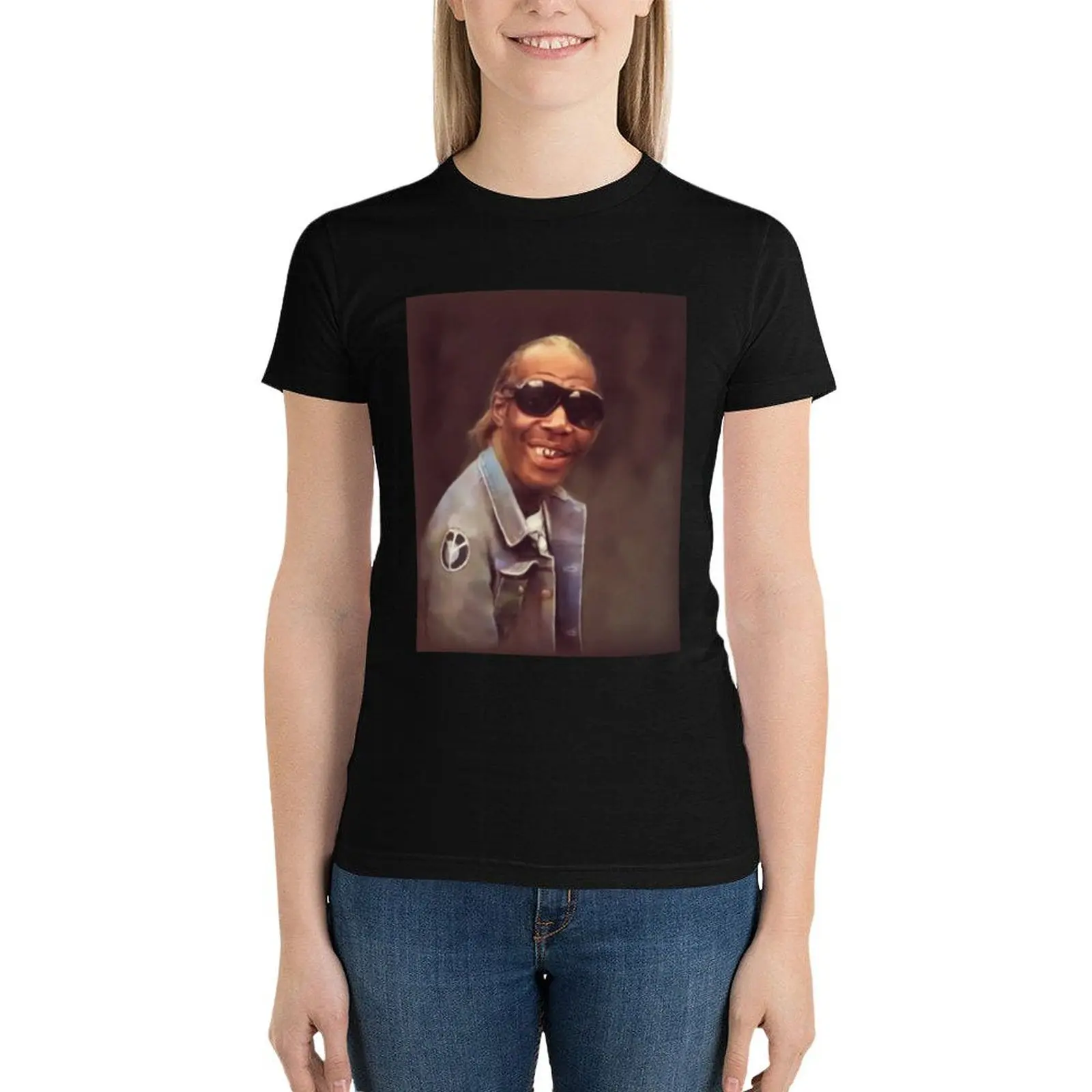 Professor Longhair, Muzieklegende T-Shirt Blouse Koreaanse Mode Graphics Grappige T-Shirts Voor Vrouwen