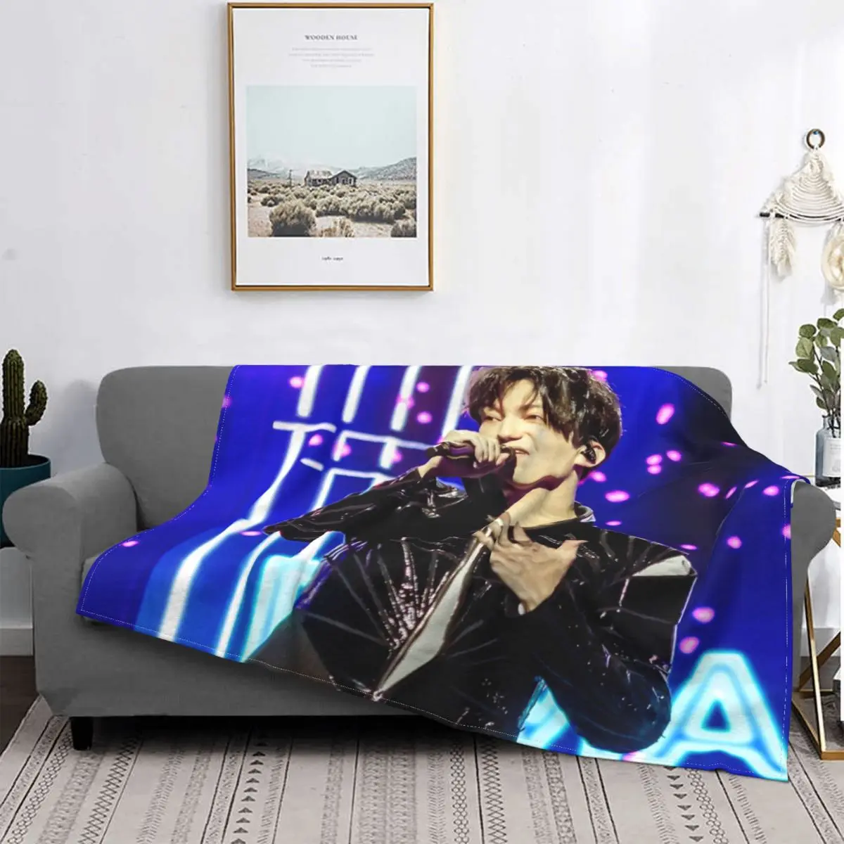 

Dimash Kudaibergen In Barclays Center Blanket Bedspread Bed Plaid Cover Sofa Blankets Plaid Blankets Children'S Blanket