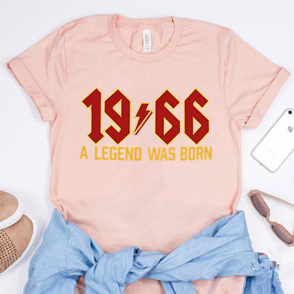 Cooles 60. Geburtstags-T-Shirt 1966 Legend Retro Rocker Tee Retro 2026 Sechzigstes Geburtstags-Shirt Kurzarm-Oberteil Geschenk für Ihn oder Sie – Detail 11
