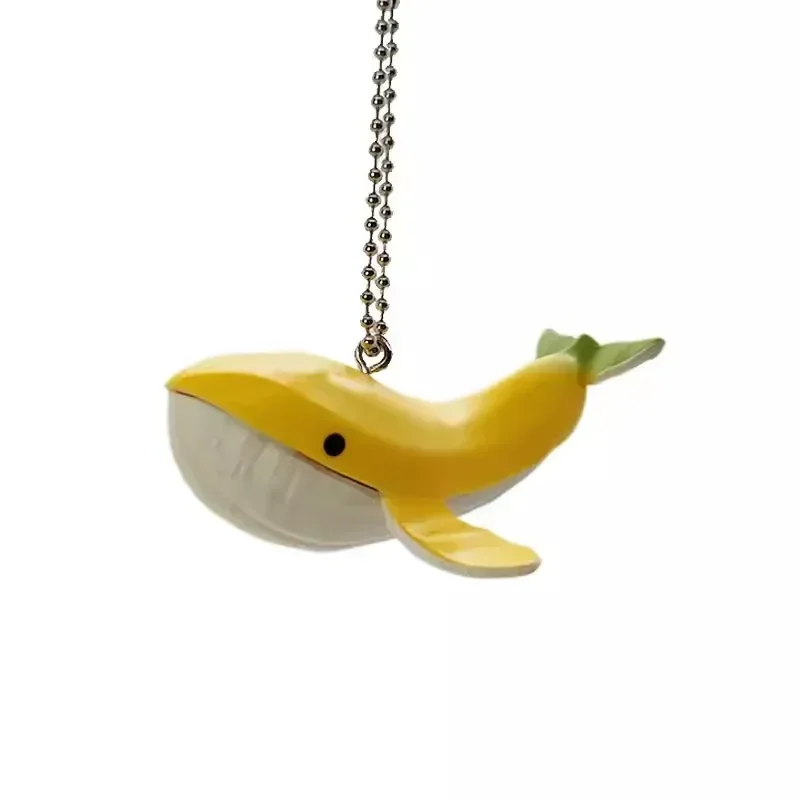 Qualia Original Kawaii Gashapon Figure Anime Blue Whale Shark Banana Animal Figurine Capsule Toys portachiavi Gift