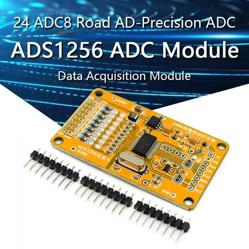 ADS1256 24 ADC8 road AD-precision ADC data acquisition module