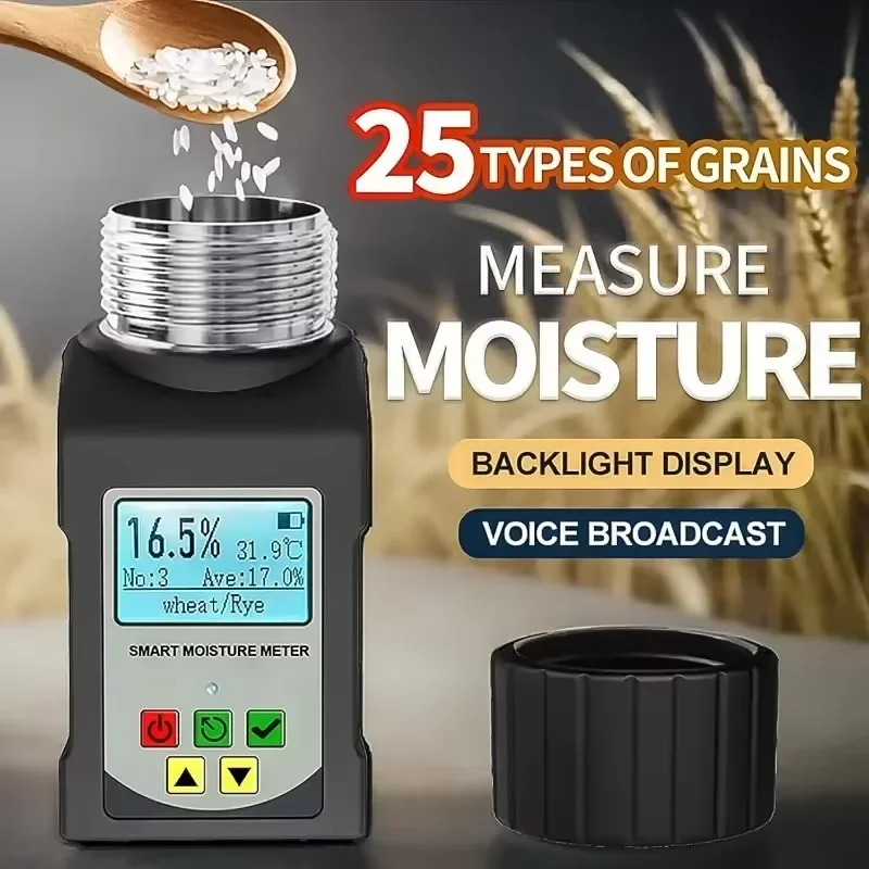 GS25A Moisture Analyzer 25 Types Grain Moisture Analyzer with 0.1% Accuracy for Rapid Determination GOYOJO
