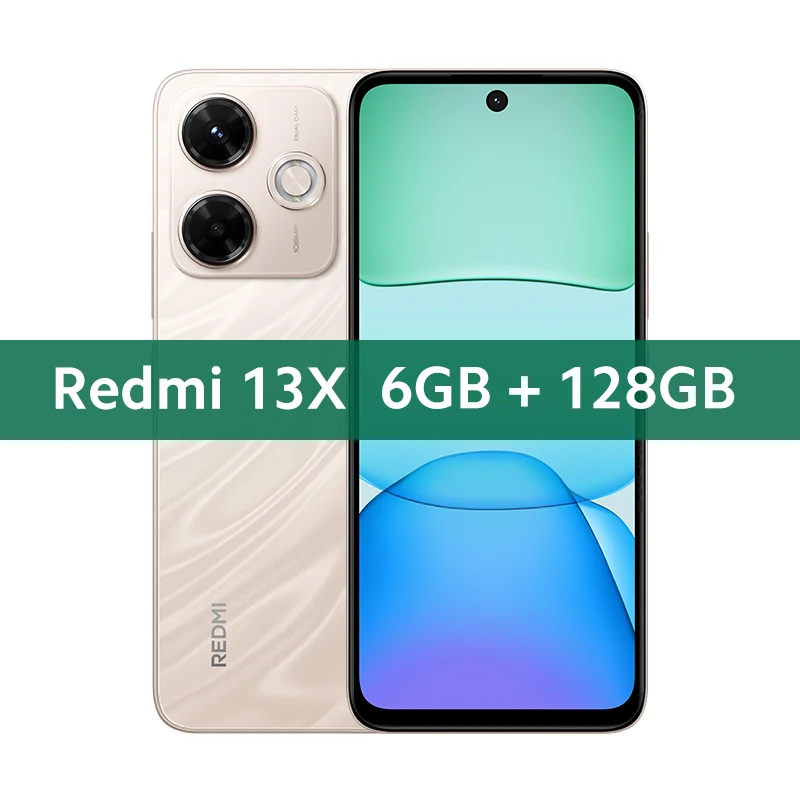 Xiaomi Redmi 13X Smartphone Global Version MTK Helio G91 Ultra 108MP super clear camera 6.79" FHD+ display 33W fast charging
