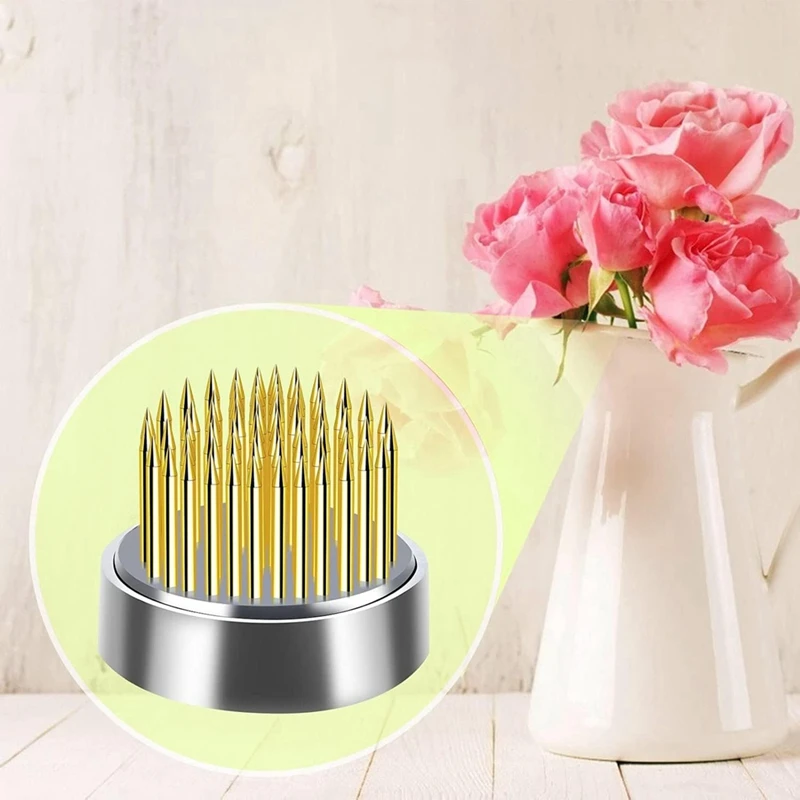 Pin Floral redondo para Arreglo de ranas, herramientas fijas de 0,9 pulgadas, florero, 16 piezas