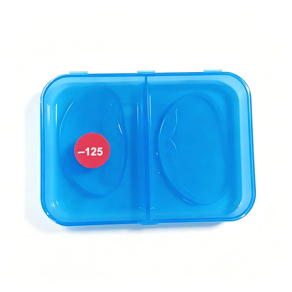 1Pair Silicone Stick-On Myopic Lenses Portable Adhesive Nearsighted Lens Patches -1.0/2.0/3.0 Myopia Lens Inserts