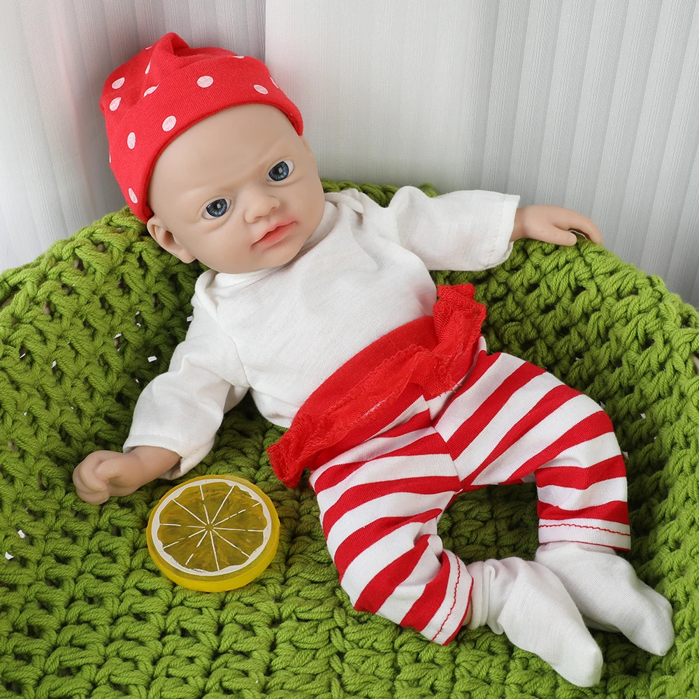 

IVITA 12" Full Body Silicone Reborn Baby Doll Realistic Girl Silicone Bebe Doll Lifelike Dolls for Children Christmas Toys