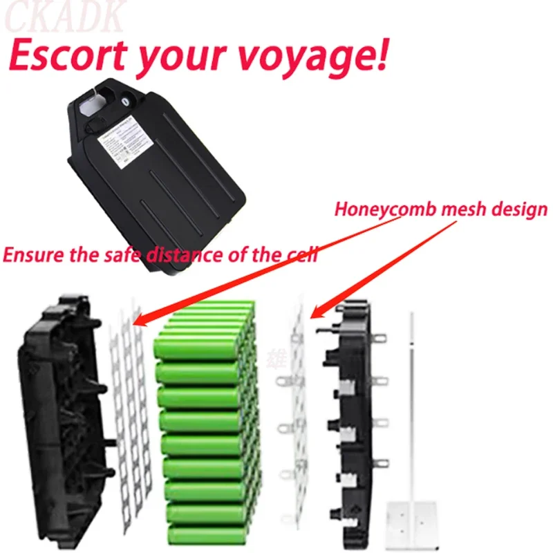 Elektrische Voertuig Lithium-Batterij Waterdichte 18650 Batterij 60V 20Ah 30AH 40AH Twee Wiel Opvouwbare  Scoote