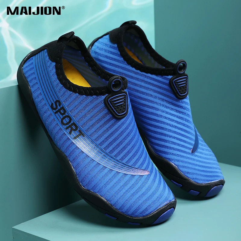 Quick Drying Beach Water Shoes Men Women Breathable Barefoot Aqua Shoes Non-slip Wading Shoes for Surfing Sea River Walking