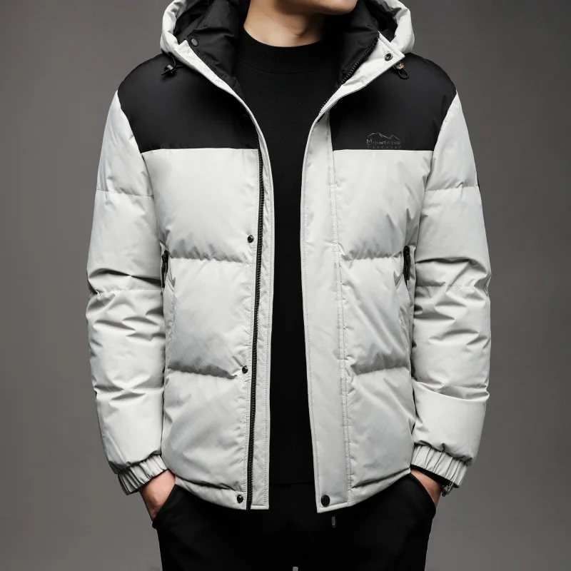 YEAE Down Jacket Men's Winter New Thick Warm Cold White Duck Down Casual Jacket Men's Jacket Tops