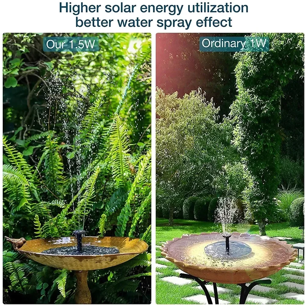 Get 13/16/18cm Floating Solar Panel Pumps for Fountain: Beautify Bird Baths and Outdoor Garden Water Features