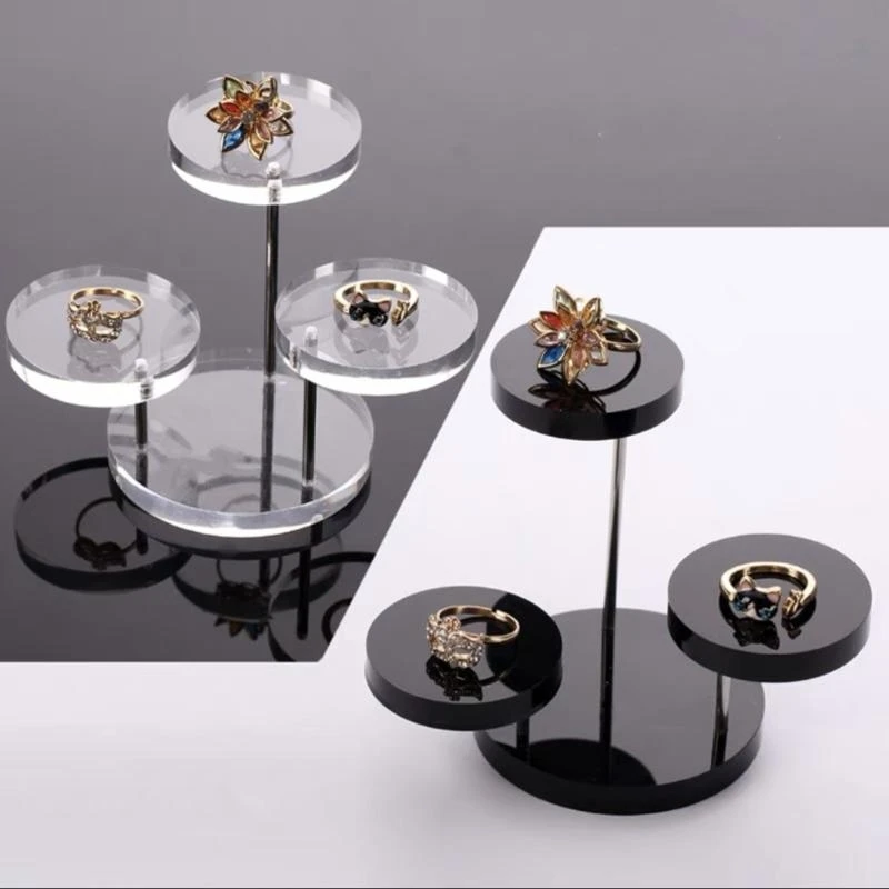 

J78F Durable Jewelry Display Stand Round Jewelry Accessory Storage Holder