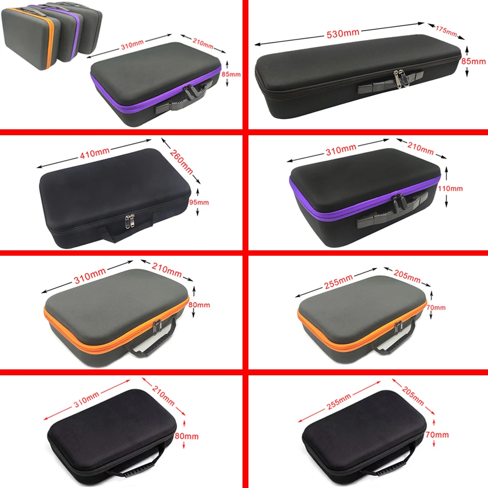 8 Slot Watch Storage Box Shockproof Watch Carry Case Organizer Protective Canvas EVA Hard Shell Zipper Watch Storage Case