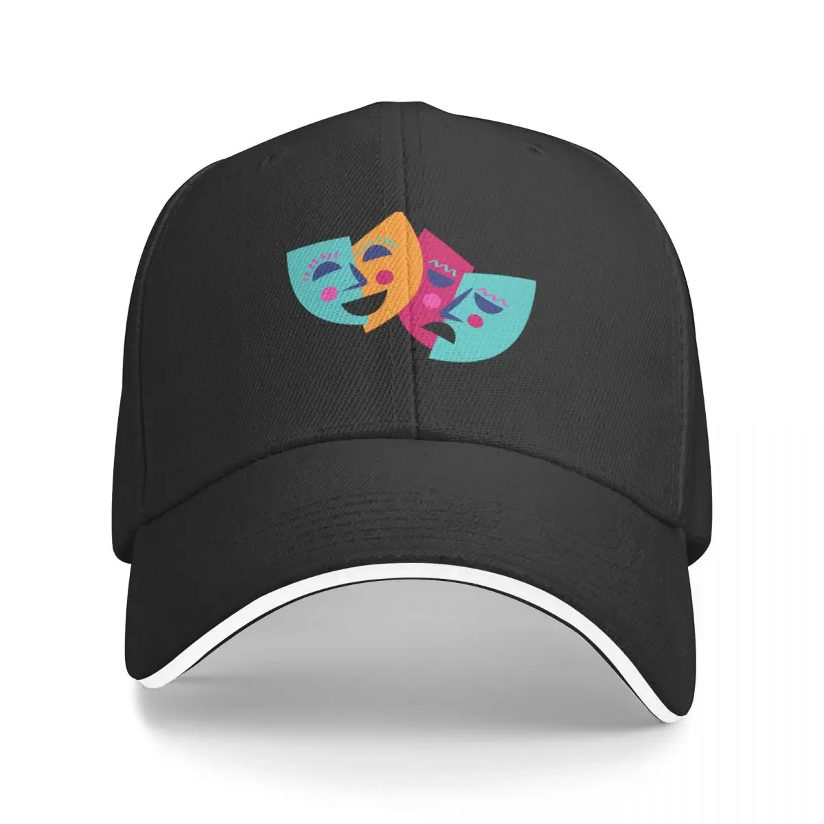 Colorful Theater Mask Baseball Cap Military Tactical Cap Gentleman Hat Women's Men's