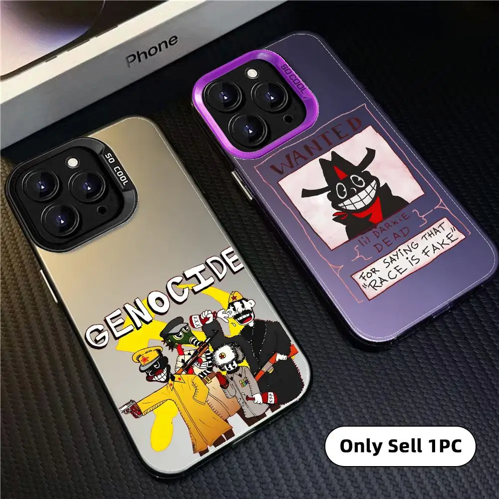 Music Singer LI-Lil Darkie Phone Case Colorful Matte Laser Aurora Phone Case For IPhone 18 17 16 15 14 13 12 11 Pro Max Air