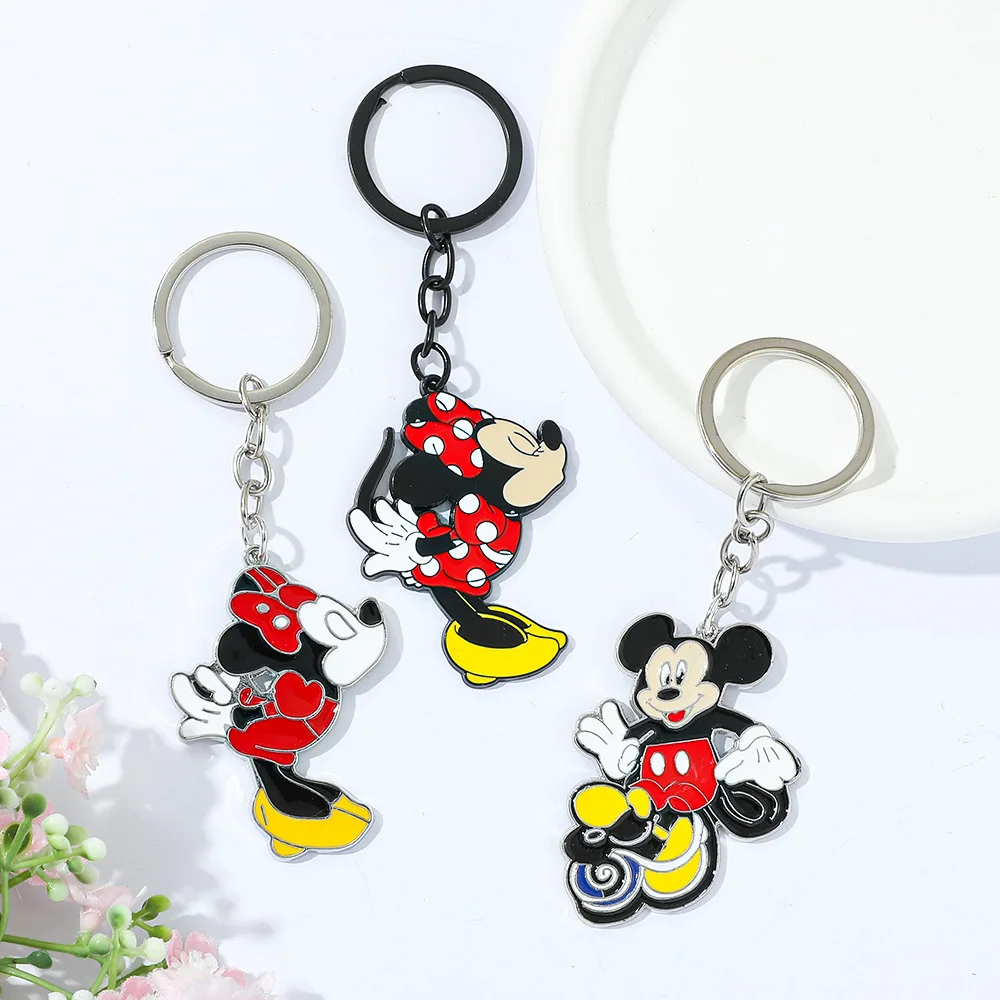 سلاسل مفاتيح ديزني ميكي وميني، وحقائب مفاتيح إبداعية كرتونية، ومعلقات زخرفية، وهدايا الحفلات، وهدايا عيد الميلاد وعيد الميلاد. #1