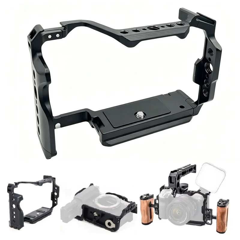 

for Sony A7C2 ILCE-7CM2 Camera Cage Rig, Arca-Swiss Quick Release Protective Frame for Photography Filmmaking Accessories Mount