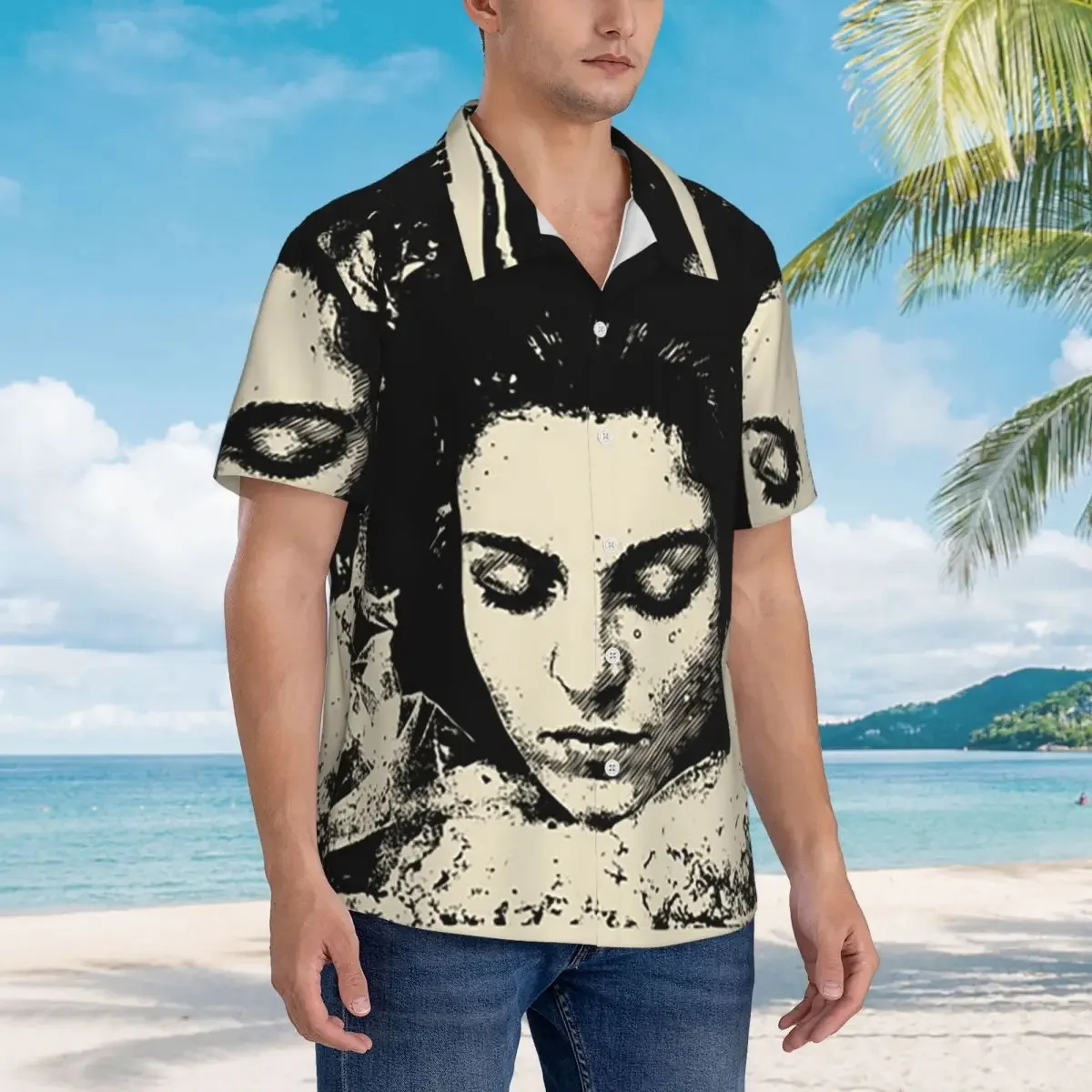 Twin Peaks Movie Who Killed Laura Palmer Hawaiian Shirts Funny Men Short Sleeve Shirt for Summer Beach Men's Button Tops