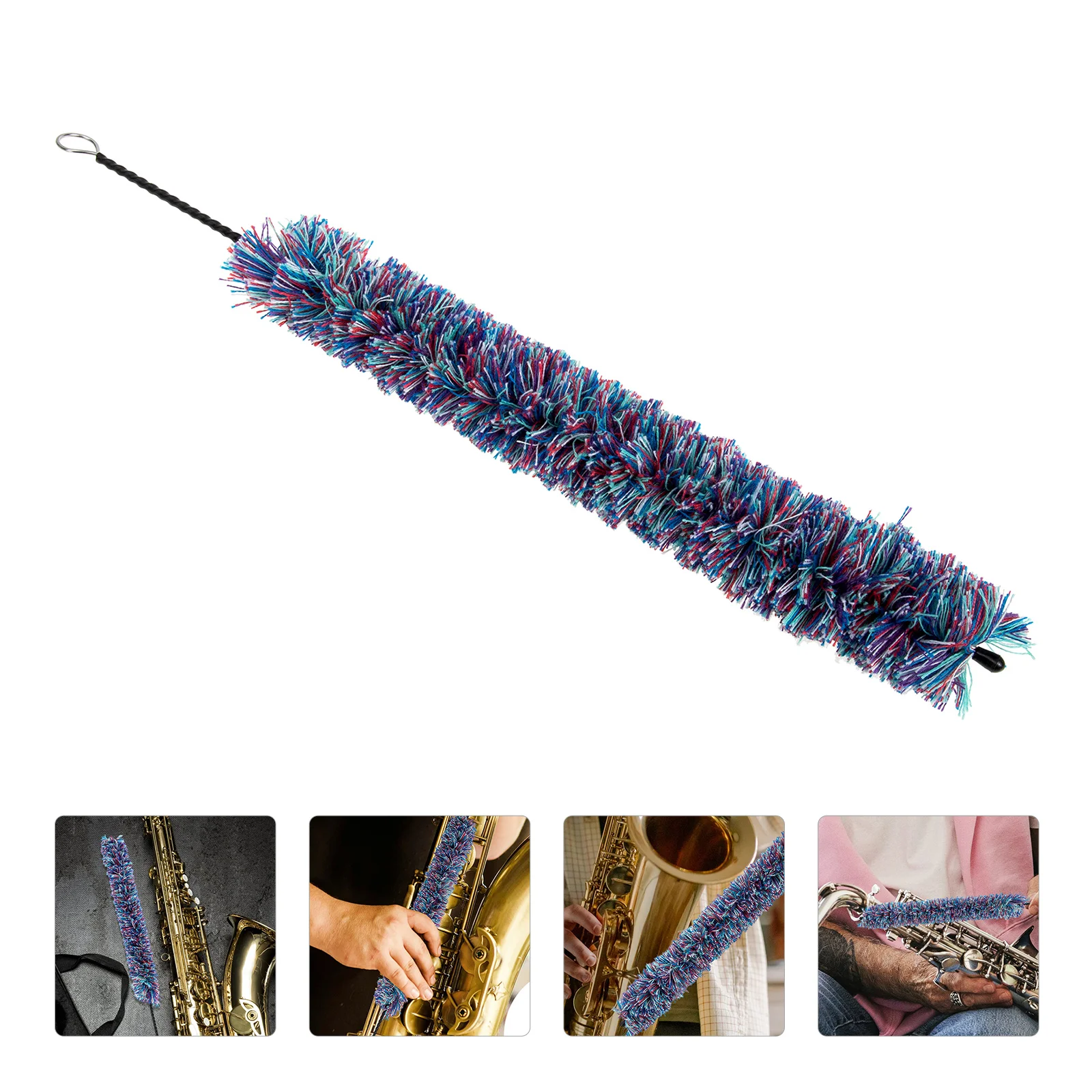 

Clarinet Cleaner Sax Cleaning Brush Saxophone Maintenance Tool for Mouthpiece Polyester