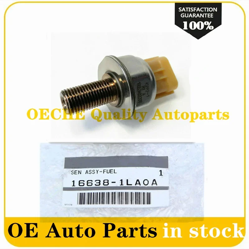 1X New High Quality Fuel Rail High Pressure Sensor For Nissan 45PP2-1 45PP21 16638-1LA0A 166381LA0A