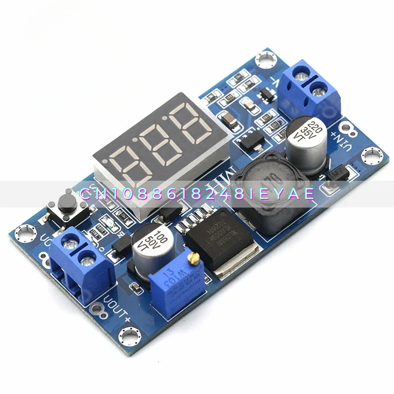 XL6009 DC-DC ปรับ Boost โมดูล 3V ~ 32V ลิตร 5V ~ 35V เอาต์พุตปรับได้พร้อมจอแสดงผลโวลต์มิเตอร์