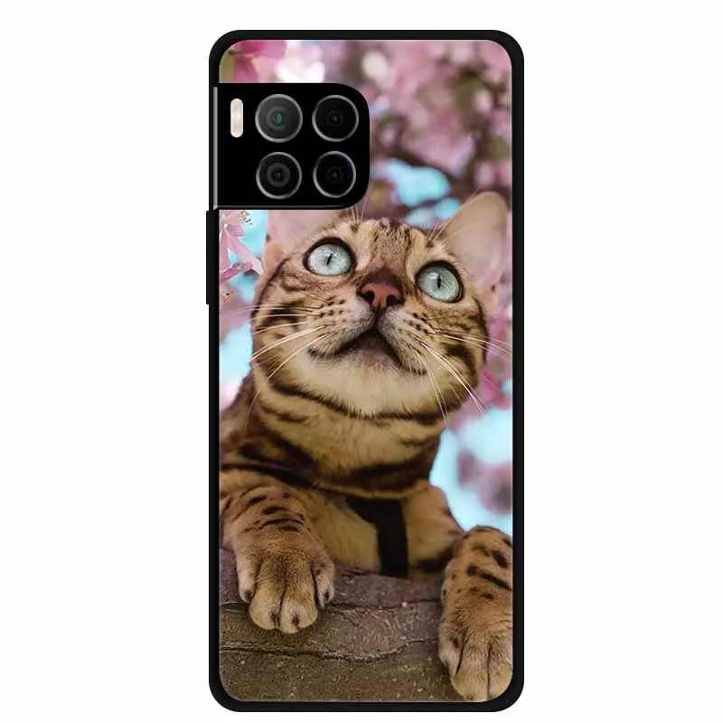 For T-Mobile REVVL 7 Pro 5G Cases REVVL7 5G Lovely Painted Cat Soft Silicone Cover TPU Phone Case Back Cover for T-Mobile REVVL7