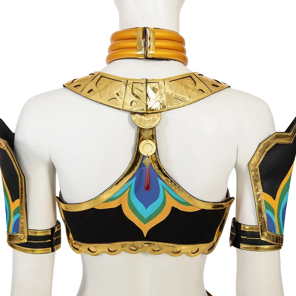 Sexy Prinses Riju Cosplay Kostuum Mooie Makeela Kostuums Fantasie En Accessoires Vhalloween Zelda Jurk Outfit