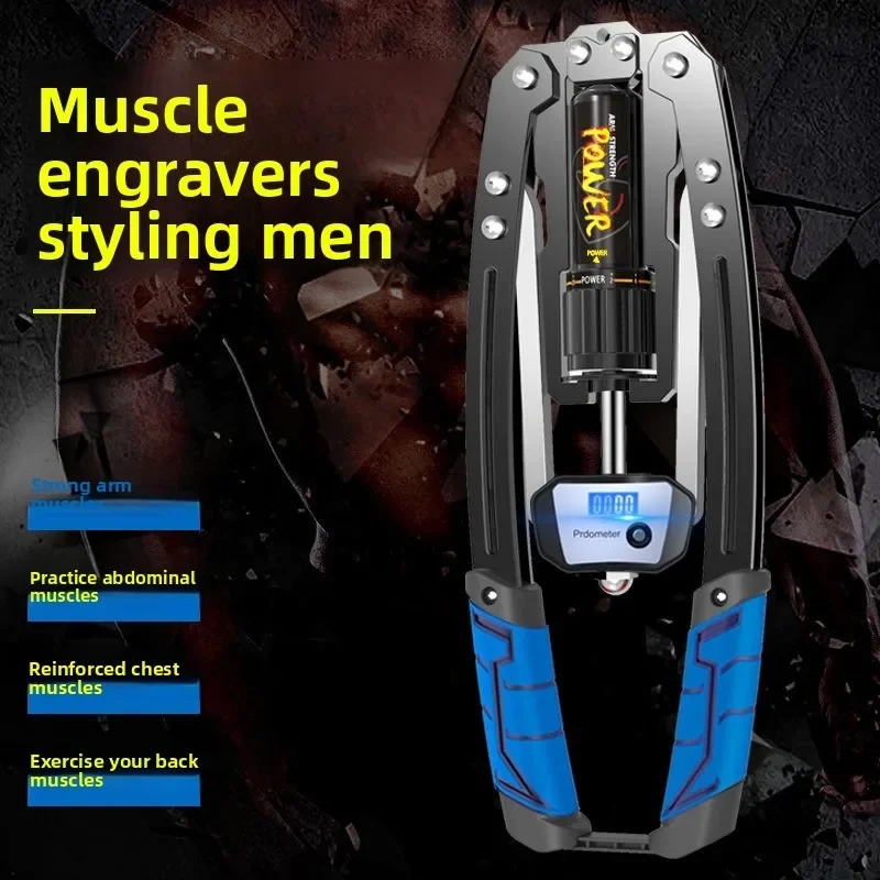 

Гидравлическое устройство для силы руки 2025 года, 200 кг, регулируемая сила руки, тянущая ручка, грудь, мышцы живота, домашнее оборудование для фитнеса