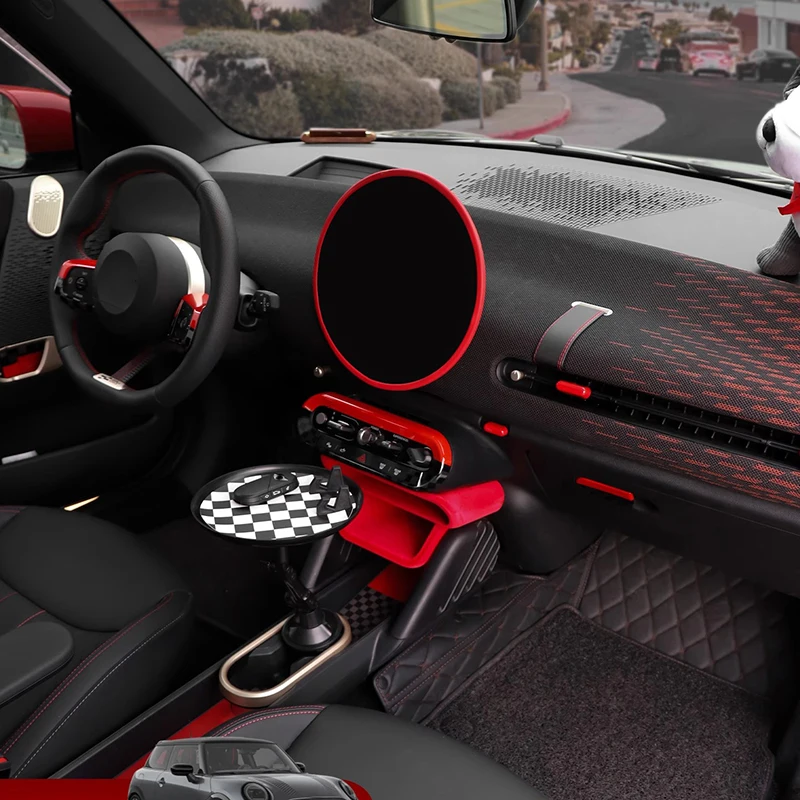 For Mini Cooper E SE J01 J05 Aceman JCW 2024 2025 Car Interior Styling ABS Plastic Red Suit Modification Parts Accessories