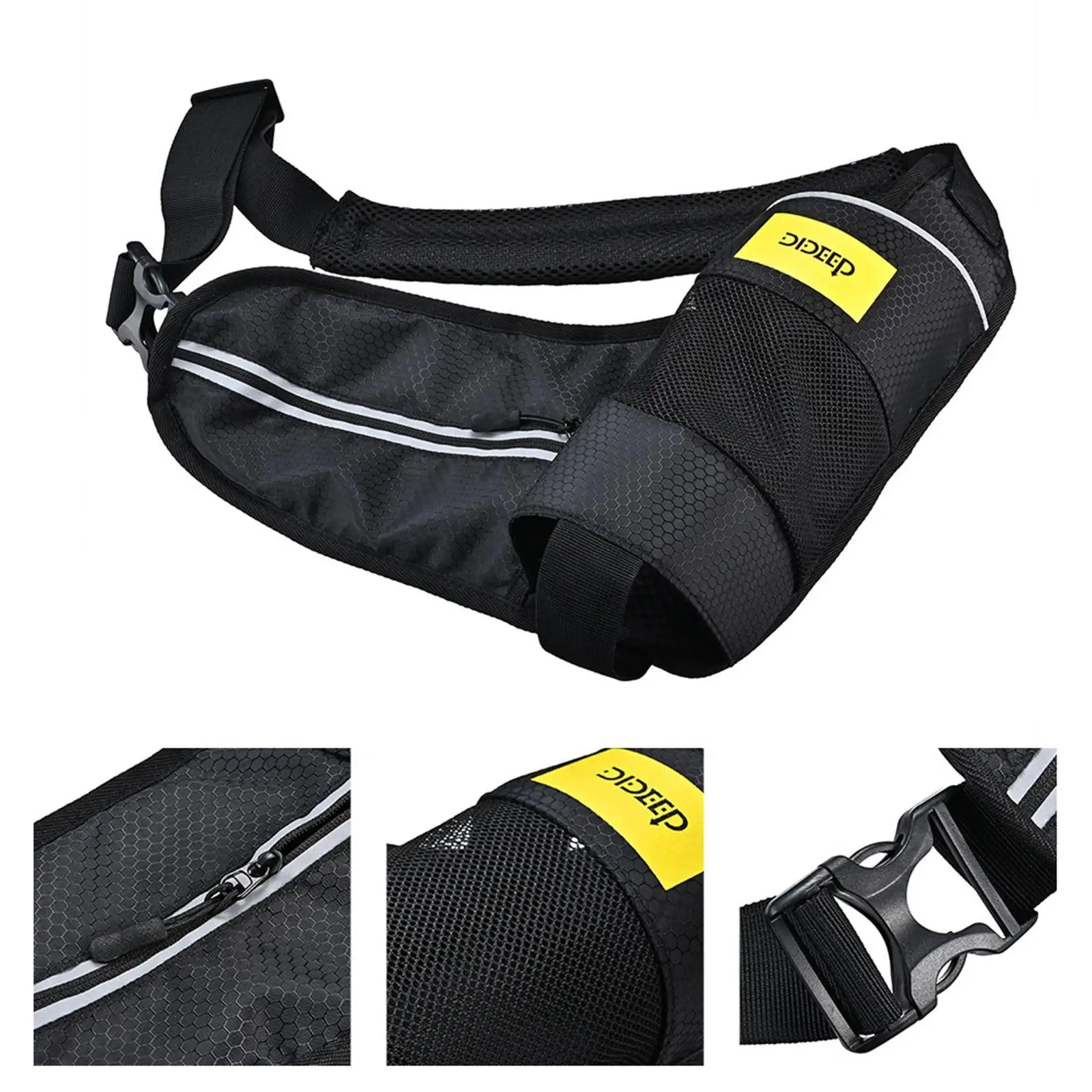 Scuba Diving Tank Bag Shoulder Bag 1 L Tank Dive Cylinder Bag Quick Dry Reflective Bottle Holder Black Water Sports Swimming