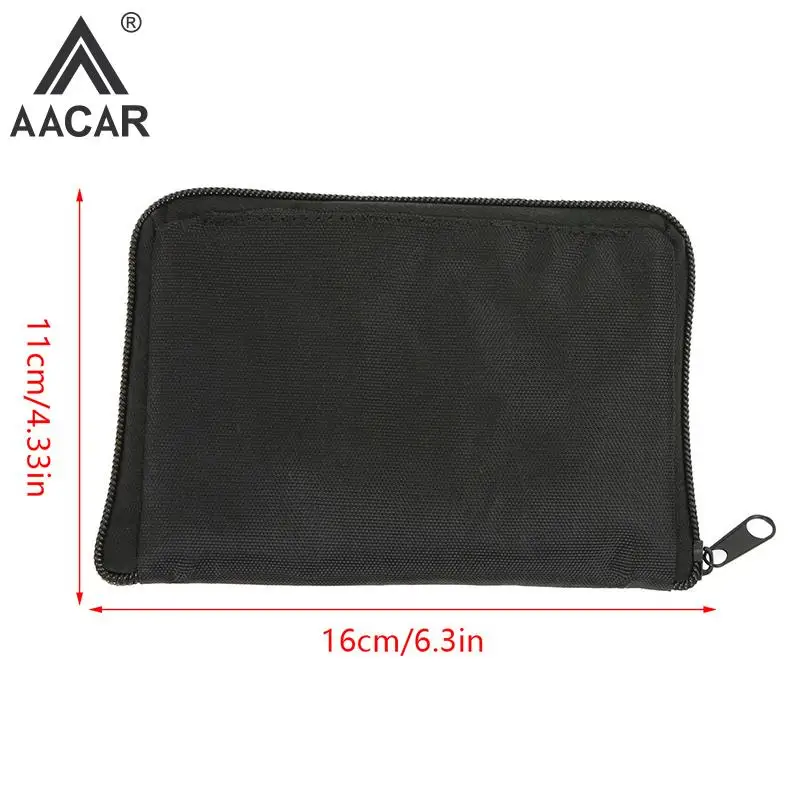 Portable Blood Glucose Meter Storage Bag Blood Pressure And Oxygen Meter Carrier Organizer Black Zipper Storage Bag Household