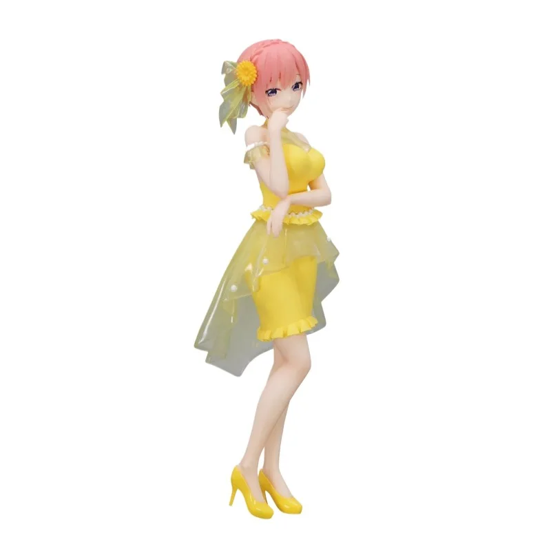In Stock Genuine FuRyu Gotoubun No Hanayome Nakano Ichika Trio-Try-iT Figure Pastel Dress Anime Figure Garage Kit Anime Cartoon