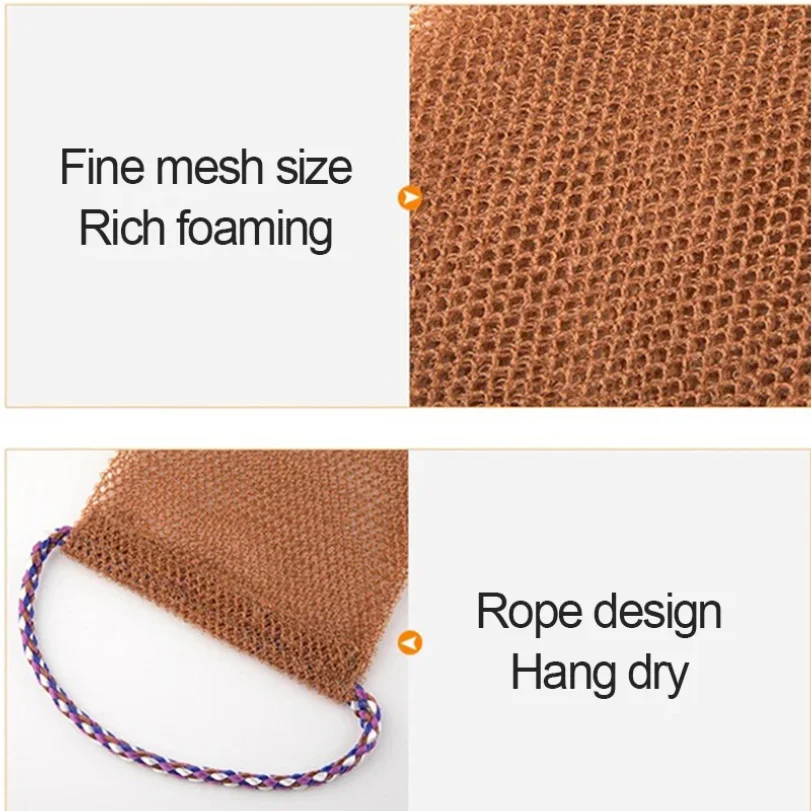 Afrikanischer Netz-Badeschwamm, Duschquaste für den Rücken, Gant, Peeling, afrikanischer Schwamm, Netzschwamm, Duschschaum-Handtuch