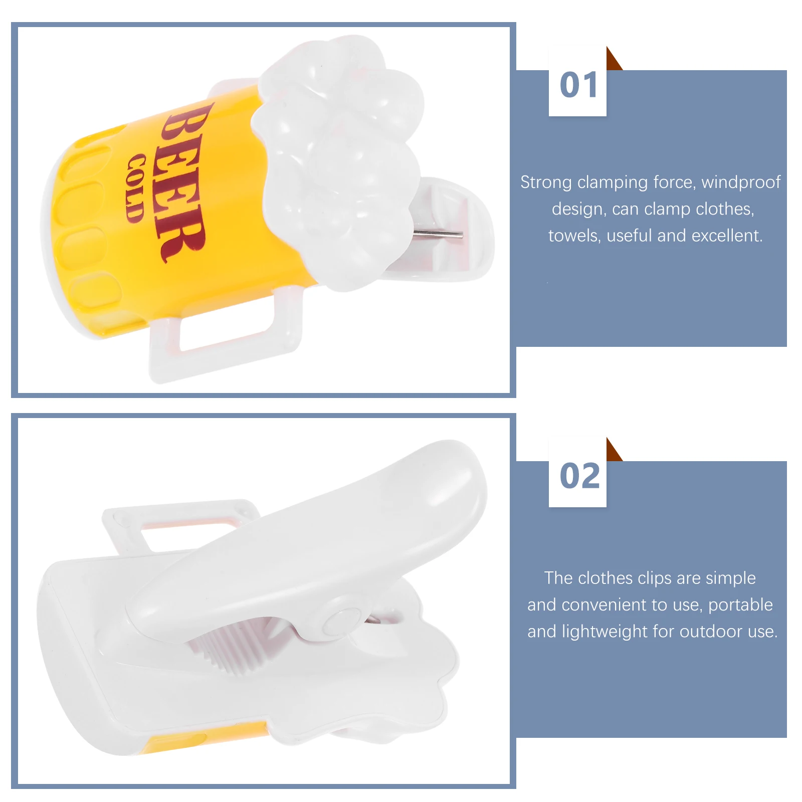 

1 set Beach Chair Towel Clips Abs Windproof Non-Slip Clothes Clamps For Pool Chairs Holiday Outdoor Use Multipurpose Towel