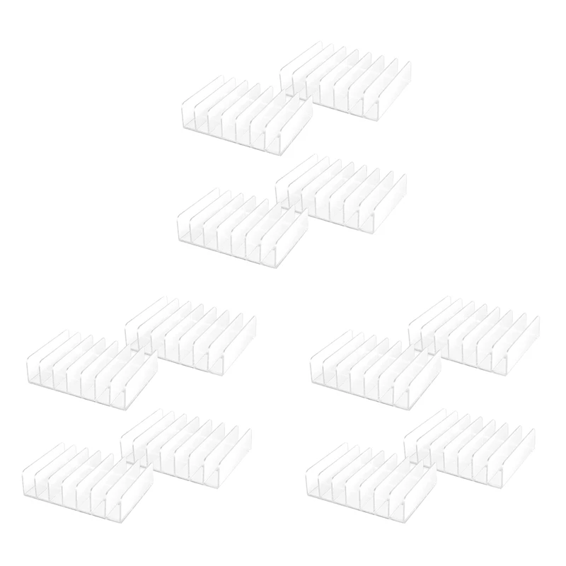 

12 Pcs Clear Acrylic CD Holder With Tackable CD DVD Display Rack CD Storage Rack Organizer Stand CD Tray Holds