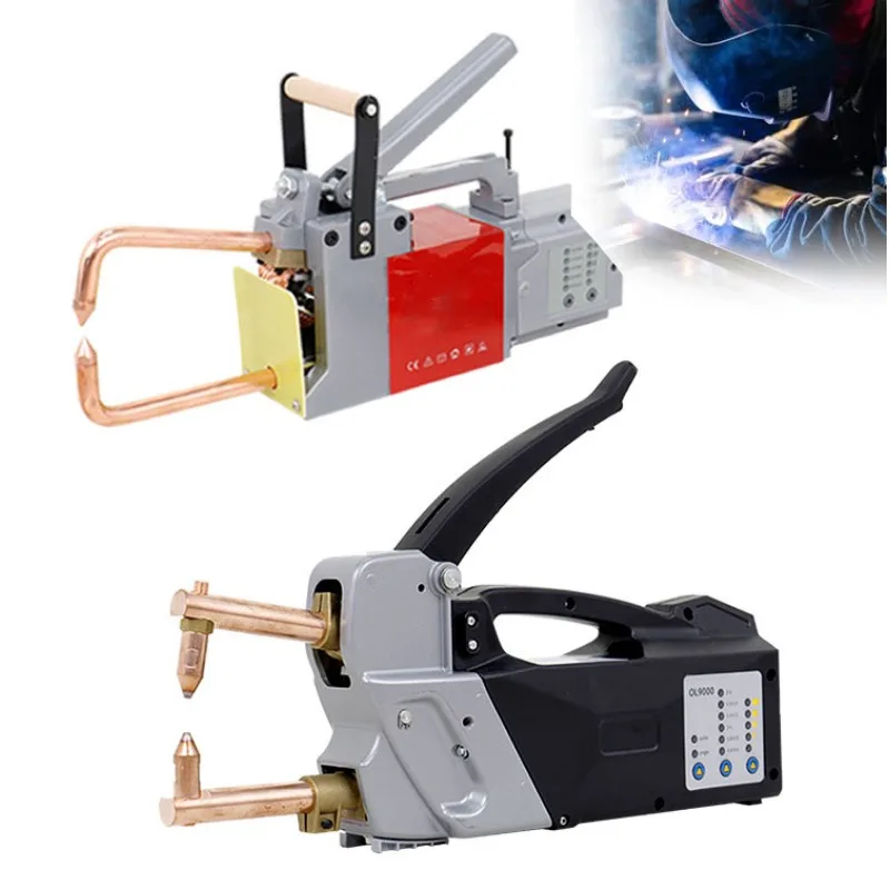 Portable Spot Welder Electric Handheld Welding Tip Metal Sheet Spot Welding Machine for Carbon Steel and Aluminum Sheet 220V