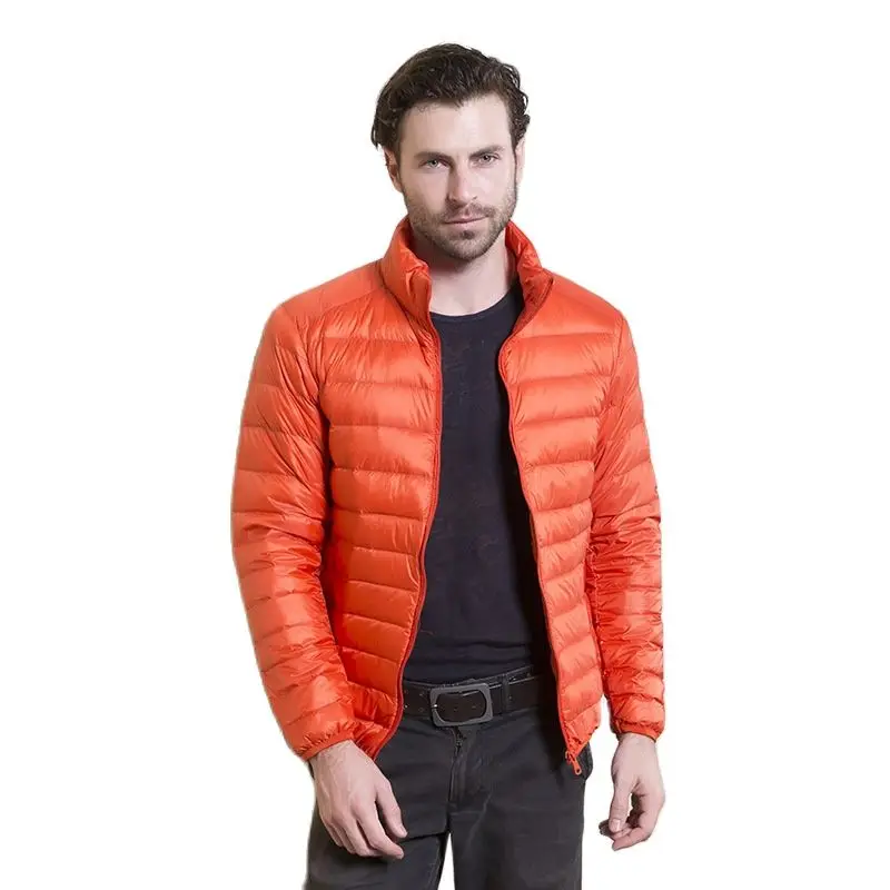 Winter Männer Puffer Jacke Ultra Licht Unten Jacke Männer Windjacke Feder Jacke Mann Leichte, Tragbare Warme Mantel