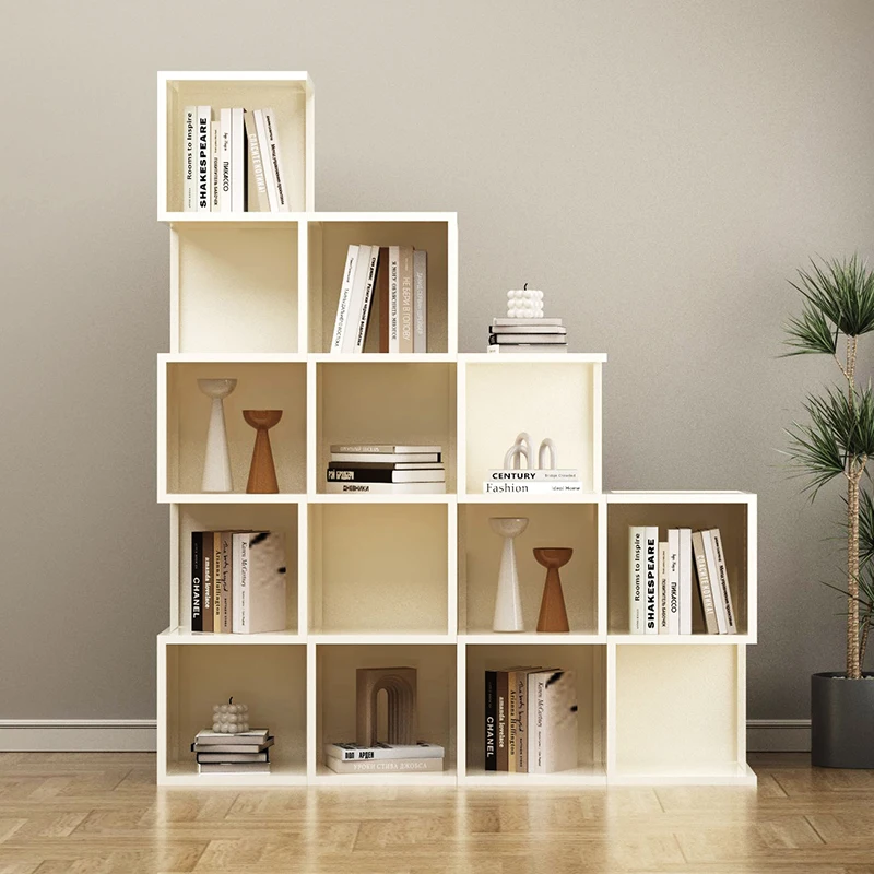 Room Organizer Aesthetic Furniture Library Shelves Shelf Living Storage Cabinet Librero Bookshelf Book Modern Repisa Bedroom