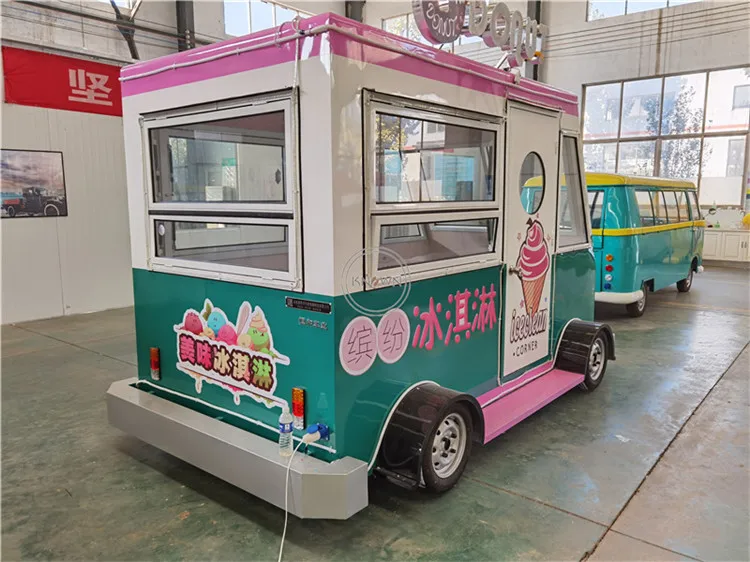 OEM Snelle mobiele elektrische voedselkar Hotdog-automaat IJs Koffie Bestelwagen Concessie Straatauto Thailand