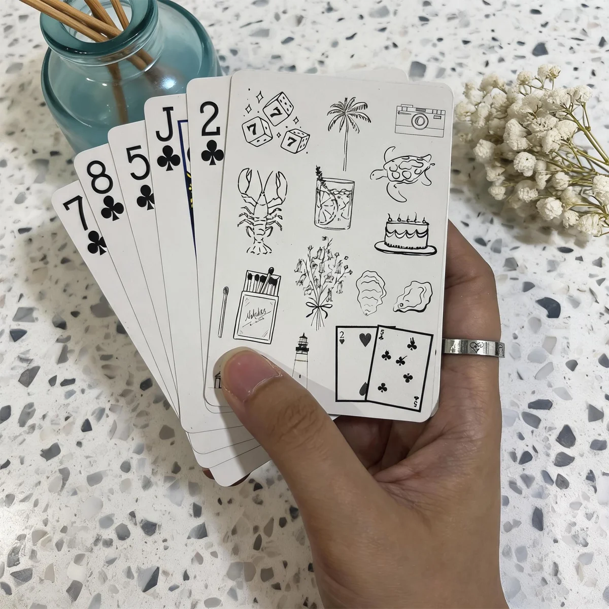 Custom Playing Cards of Photo Personalized Playing Cards of Double-Sided Customization A Deck of Playing Cards for Wedding