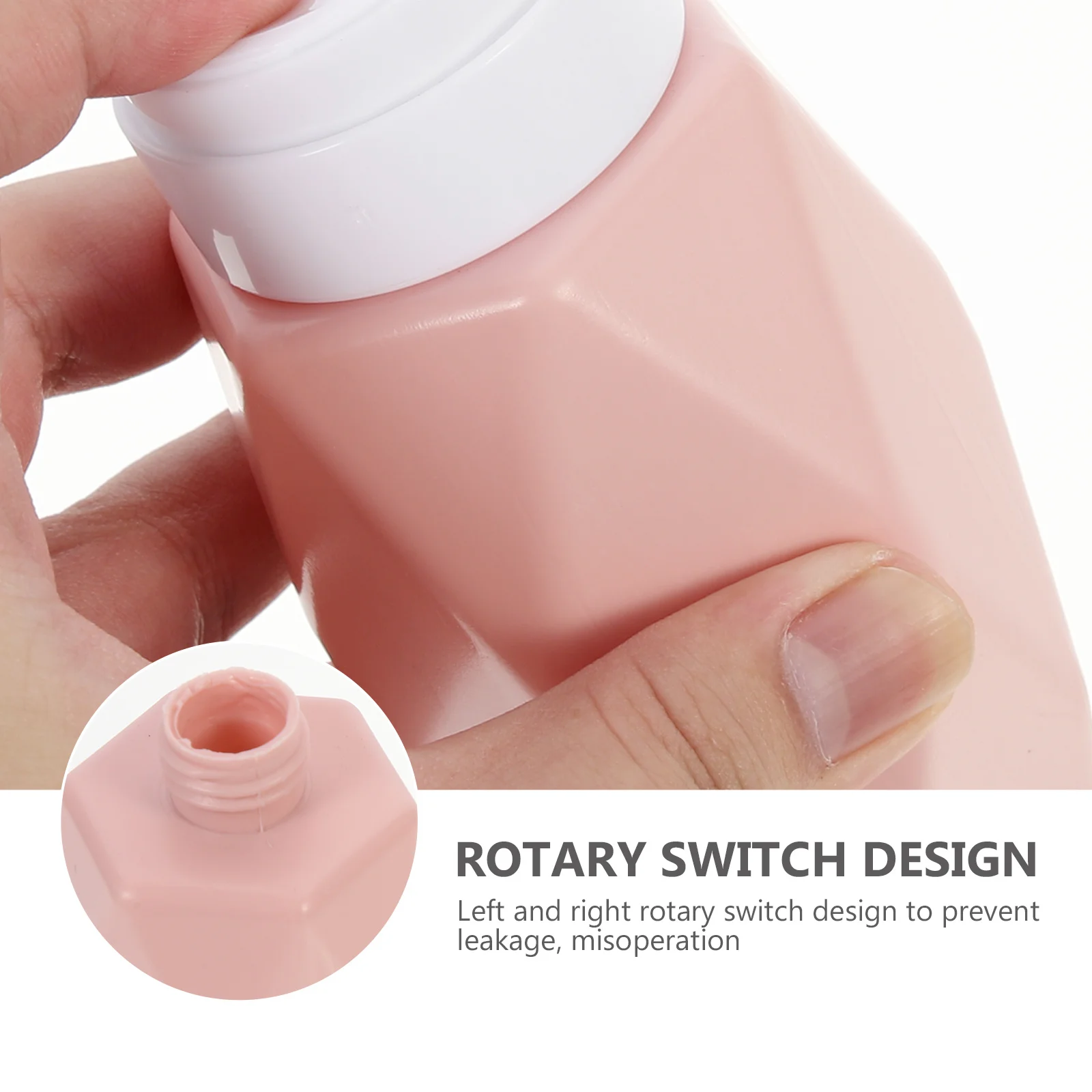 4 قطعة زجاجات الضغط مانعة للتسرب فارغة موزع طلاء الأظافر زجاجات لمسمار الفن مزيل مانيكير السفر تخزين السائل