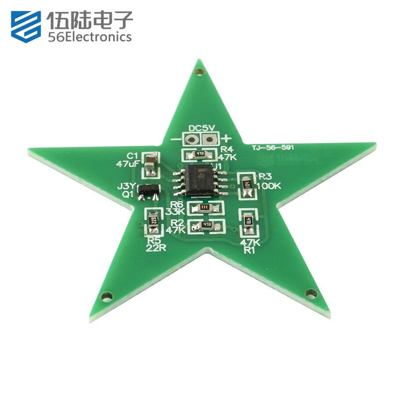 ElectronicDIY Kits Five-Pointed Star Breathing Light Welding Practice Assembly Parts