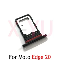 Bandeja de tarjeta SIM para Motorola Moto Edge 20 Pro Lite, adaptador de ranura, piezas de reparación de repuesto