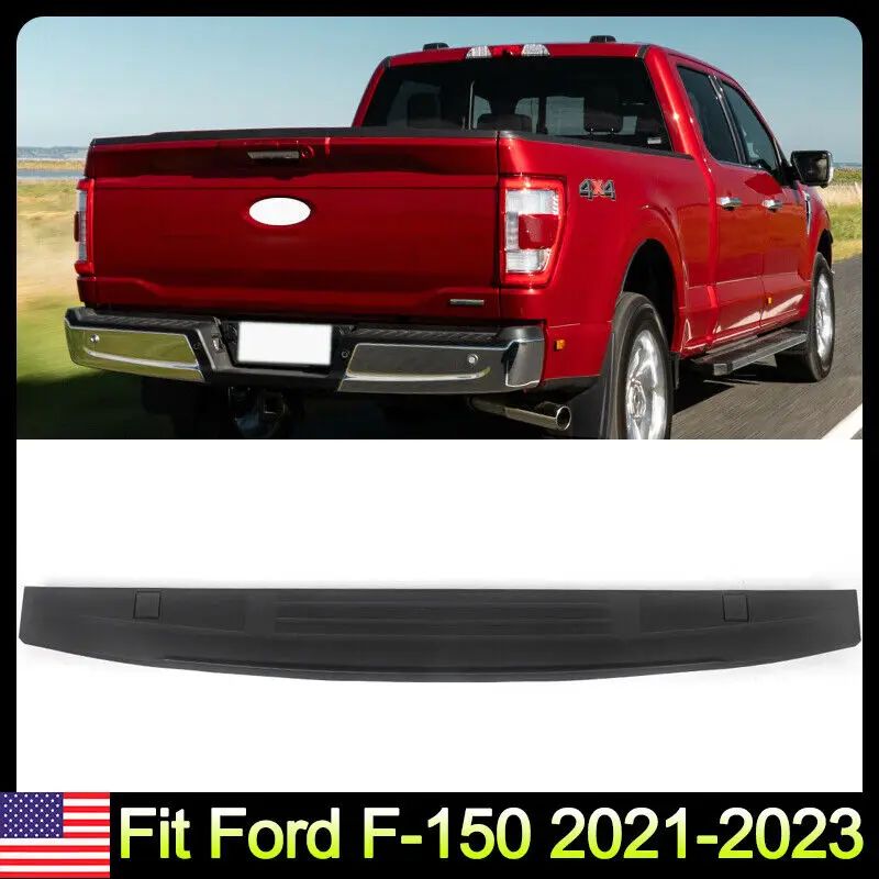 

For Ford F-150 F150 21-23 Rear Cover Guards Pads F150 Body Kit Accessories Tailgate Top Trim Cap Cover Molding Without Step