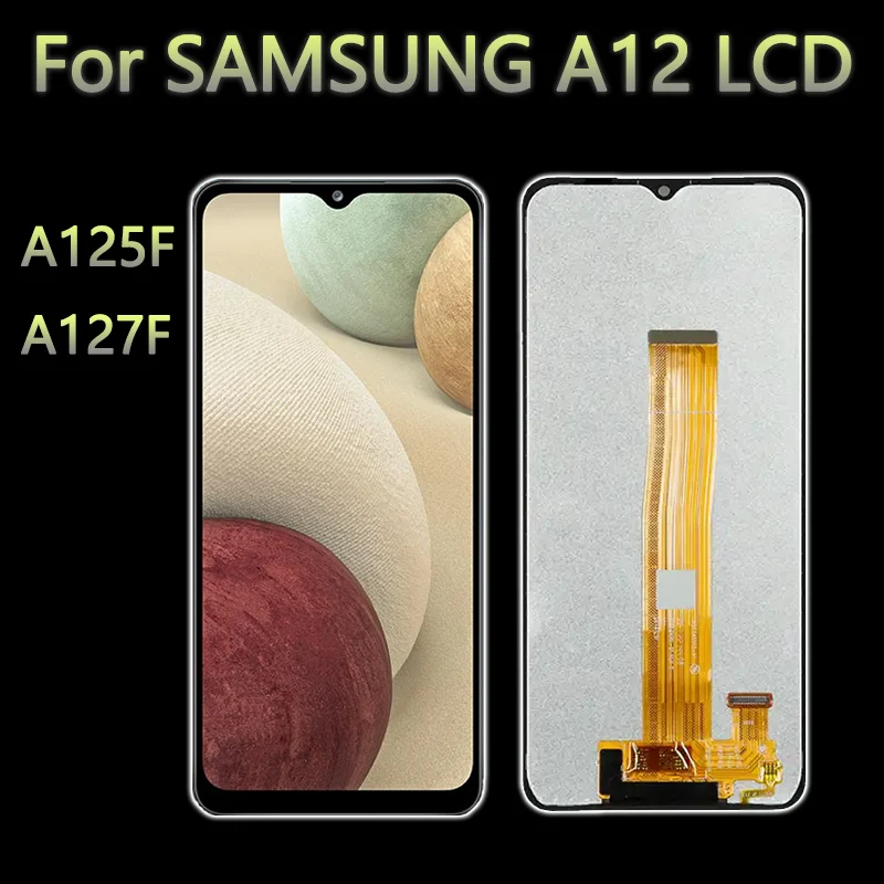 Pantalla for samsung galaxy a12 lcd a125f a127f a022f screen replacement Mobile Phone Lcds for Samsung A12 lcd display