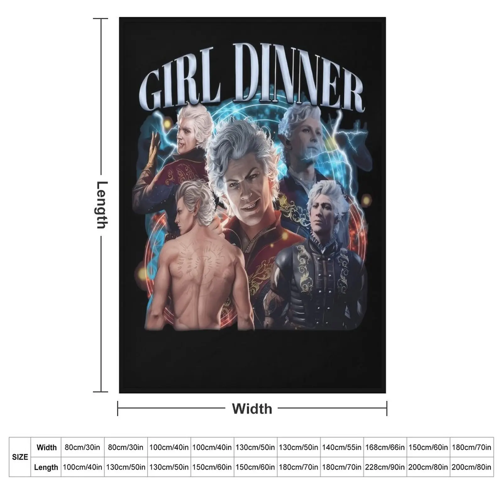 Astarion Girl Dinner Throw Blanket Winter beds Quilt Soft Thins Luxury Designer Sofa Quilt Blankets