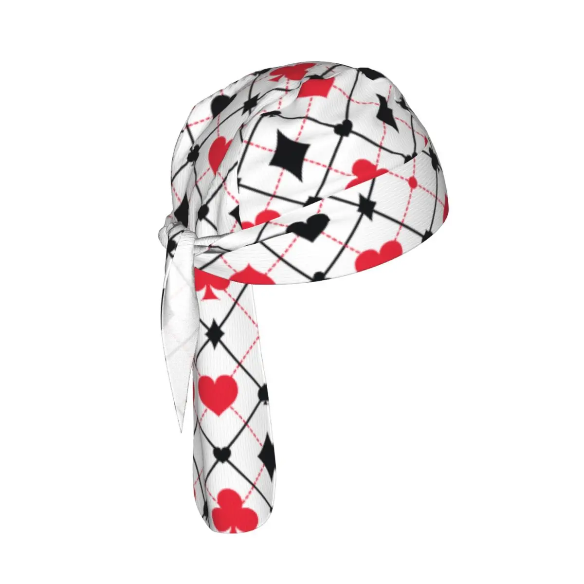 Cycling Breathable Cycling Headwear Playing Cards Poker Print Quick-Dry Bicycle Scarf Cap - view 3