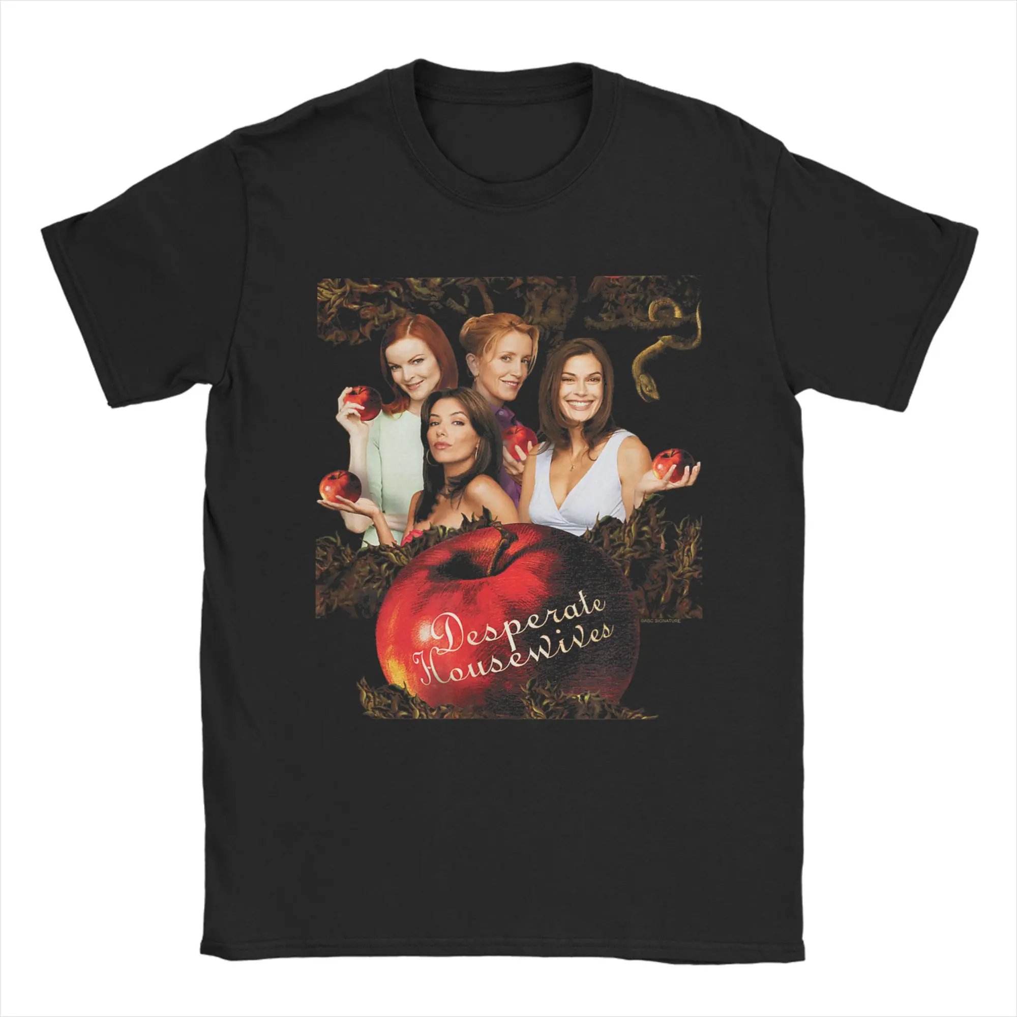 Men's T-Shirt Desperate Housewives TV Show Pure Cotton Tees Short Sleeve Susan Lynette Bree T Shirt Round Collar Clothes Printed