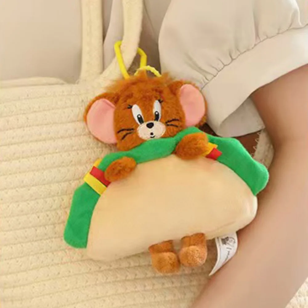 حقيقية أنيمي توم وجيري الحلوى سلسلة أفخم دمية المفاتيح Kawaii الكرتون متعة الكرواسون جيري بلوشيز الفتيات هدايا عيد الميلاد #4